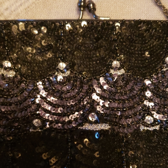 SANTI sequin evening bag - Picture 2 of 4